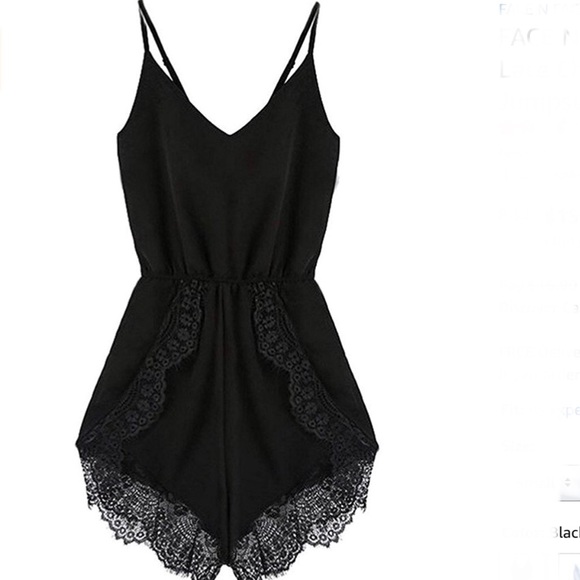 DAYANAFOTANA NYC Pants - Sold OUt/Lace Chiffon Sleeveless Jumpsuit Rompers